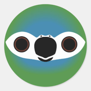 The face of a Red-bellied macaw Classic Round Sticker