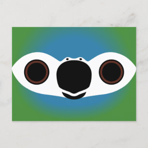 The face of a Red-bellied macaw Holiday Postcard