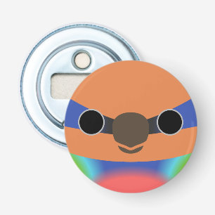 The face of a Red-breasted pygmy parrot Bottle Opener
