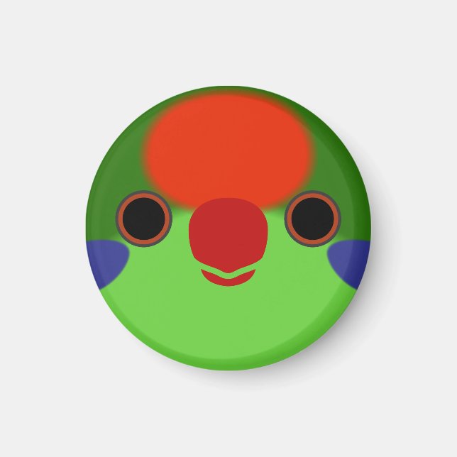 The face of a Red-fronted lorikeet Magnet (Front)