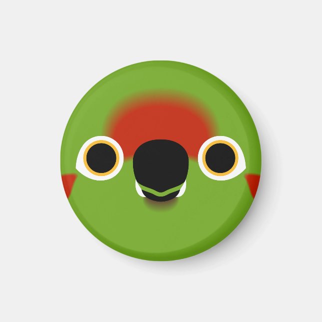 The face of a Red-fronted macaw Magnet (Front)