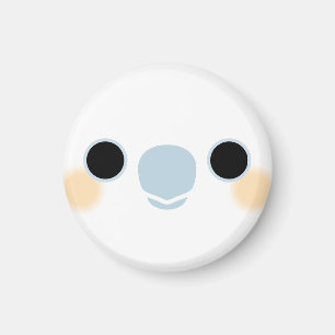 The face of a Red-vented cockatoo Magnet