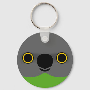 The face of a Senegal Parrot Key Ring