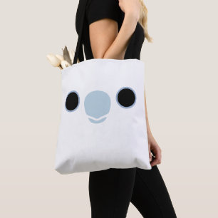 The face of a Solomons cockatoo Tote Bag
