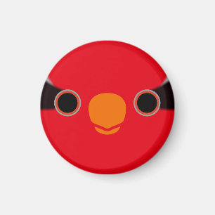 The face of a Stella's lorikeet Magnet