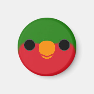 The face of a Stephen's lorikeet Magnet