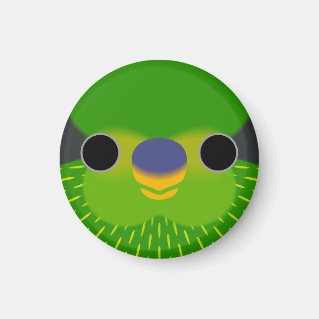 The face of a Striated lorikeet Magnet (Front)