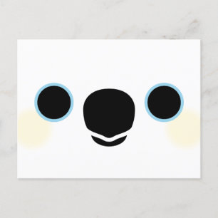 The face of a Triton cockatoo Holiday Postcard