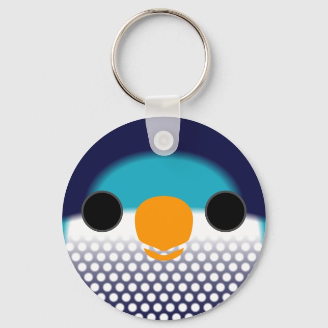 The face of a Ultramarine lorikeet Key Ring (Front)