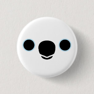 The face of a Umbrella Cockatoo 3 Cm Round Badge