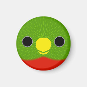 The face of a Yellow-billed lorikeet Magnet