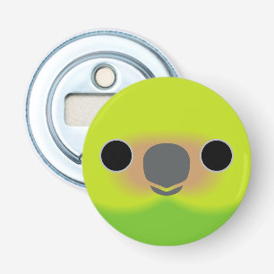 The face of a Yellow-capped pygmy parrot Bottle Opener