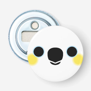 The face of a Yellow-crested cockatoo Bottle Opener