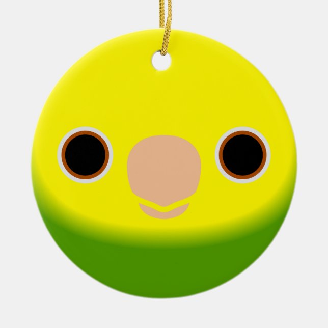 The face of a Yellow-headed amazon Ceramic Ornament (Front)