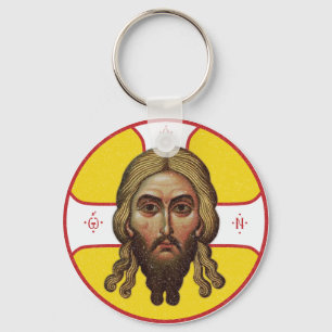 The Face Of Christ Orthodox Icon Key Ring