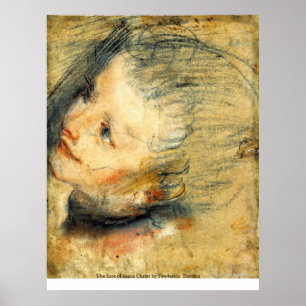 The face of Jesus Christ by Frederico Barocci Poster