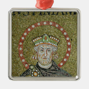 The face of Justinian Metal Tree Decoration