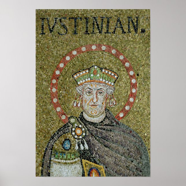 The face of Justinian Poster (Front)