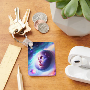 The Face of Space  Key Ring