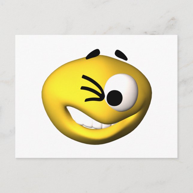 The face store bring you a winking postcard (Front)