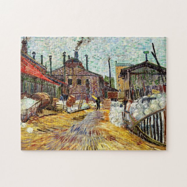 The Factory (1887) by Vincent Van Gogh Jigsaw Puzzle (Horizontal)