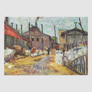 The Factory (1887) by Vincent Van Gogh Tissue Pap Tissue Paper