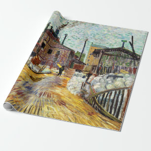 The Factory (1887) by Vincent Van Gogh Wrapping Paper