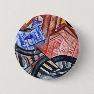 The Factory and the Bridge 6 Cm Round Badge