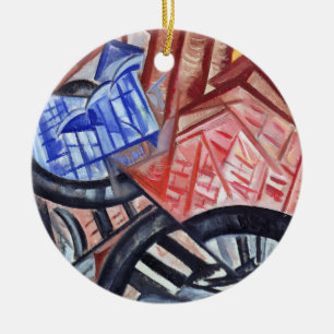The Factory and the Bridge Ceramic Tree Decoration