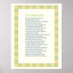 The Faerie Dance - A Beautiful Love Poem - Print