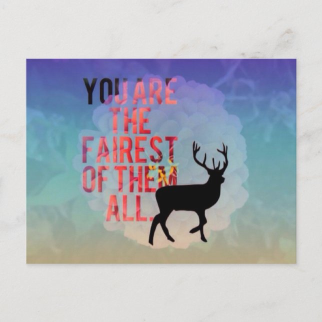The Fairest Of Them All. Postcard (Front)