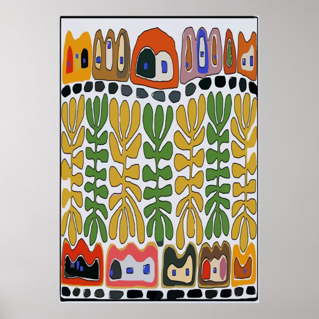 The Fairgrounds Abstract, New Orleans Poster (Front)