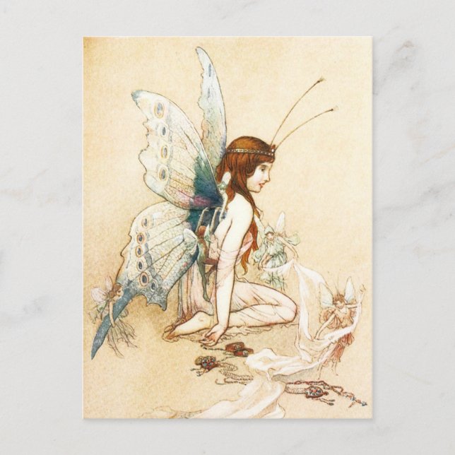 The Fairies Brought Her A Pair of Wings Postcard (Front)