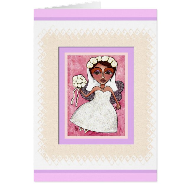 THE FAIRY BRIDE - bridal , wedding card (Front)