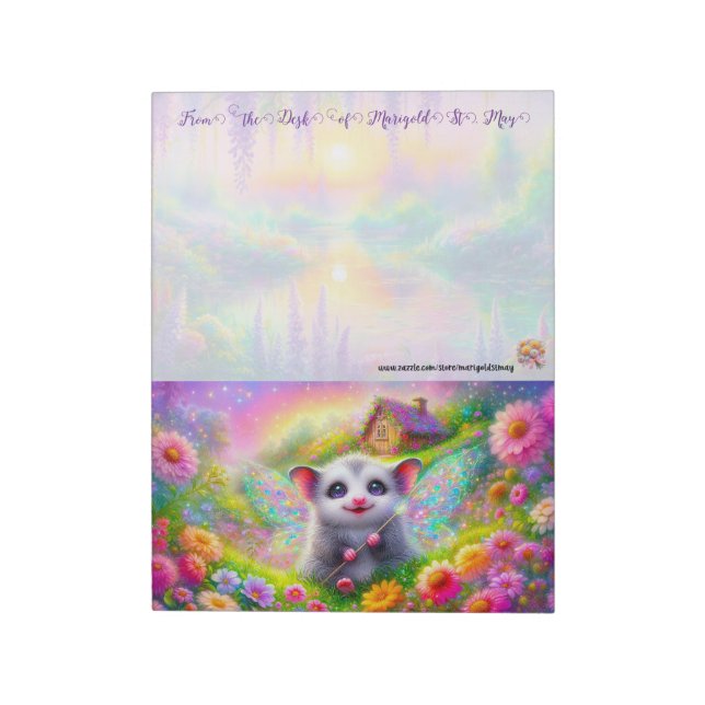 The Fairy Collection: Opossum Notepad (Rotated)