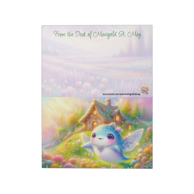The Fairy Collection: Whale Fairy Notepad (Rotated)