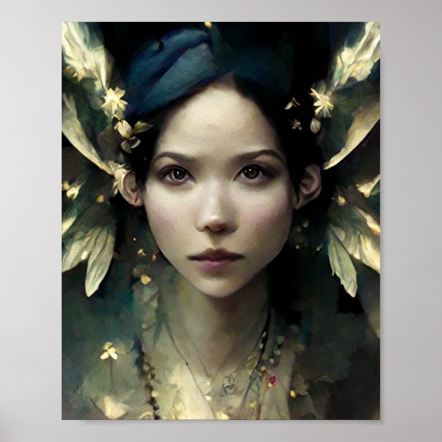 The Fairy Gaze Fantasy Art Poster (Front)