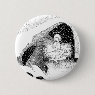 The Fairy in Winter Button