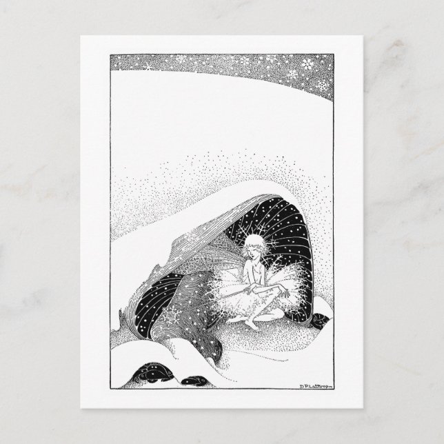 The Fairy in Winter Postcard (Front)