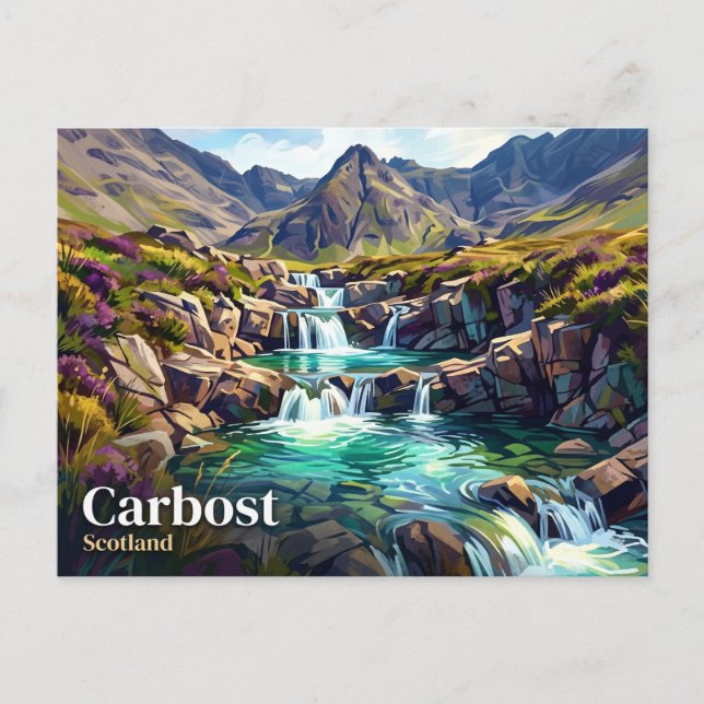The Fairy Pools Scotland Postcard (Front)