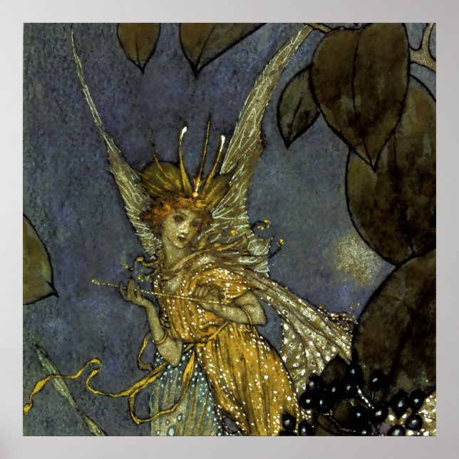 “The Fairy Queen” by Edmund Dulac Poster (Front)