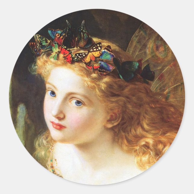 The Fairy Queen - Sophie Anderson Classic Round Sticker (Front)