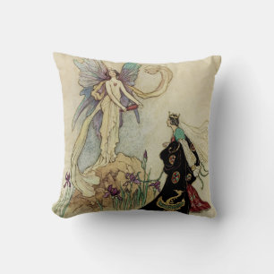 The Fairy There Welcomed Her Majesty Cushion