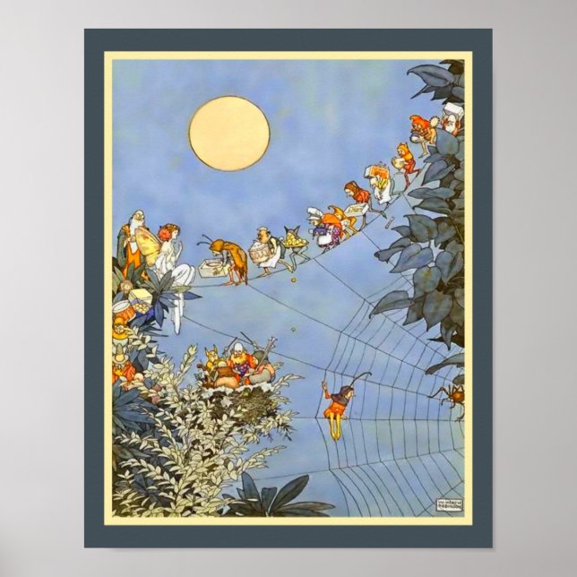 The Fairy's Birthday by William Heath Robinson Poster (Front)