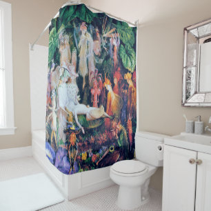 The Fairy's Funeral, John Anster Fitzgerald Shower Curtain