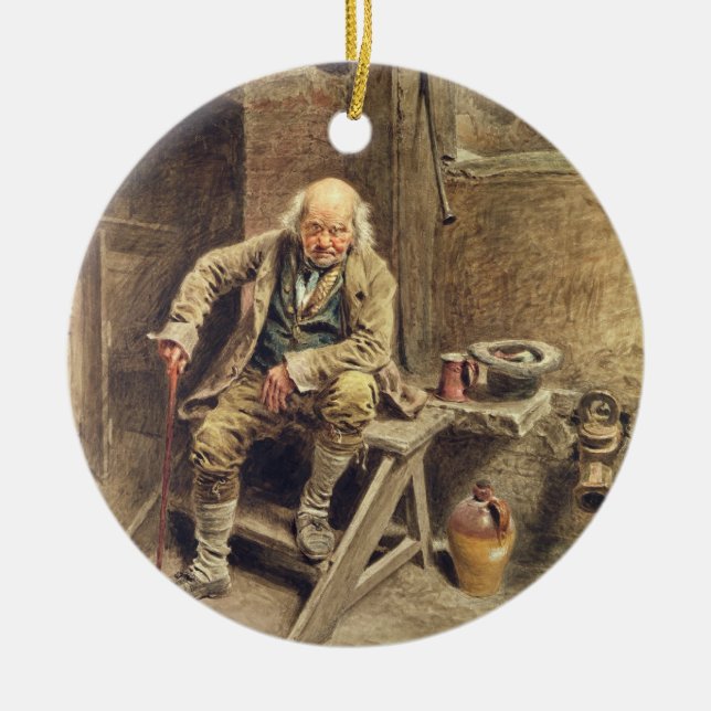 The Faithful Old Servant Ceramic Tree Decoration (Front)