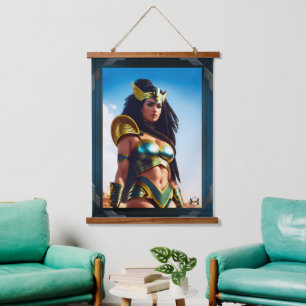 The Falcon Queen Of Rhinearion by Xzendor7 Hanging Tapestry