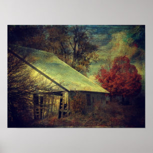 The Fall Barn Poster