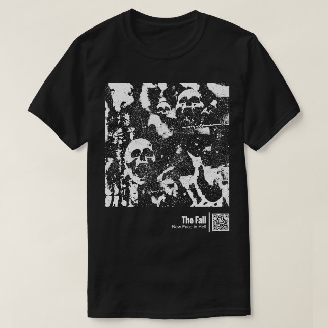The Fall New Face in Hell Vectorart Barcode T-Shirt (Design Front)