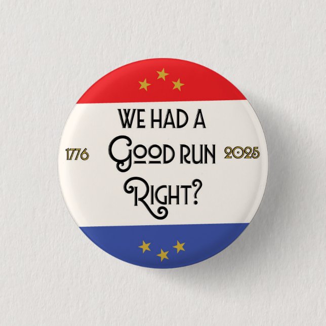 The Fall of Democracy 3 Cm Round Badge (Front)